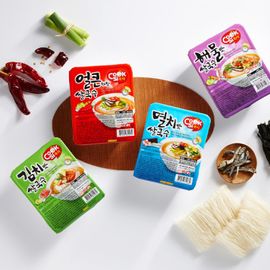 [Hans Korea] Cooksy Anchovy 10 + Earl 10 + Kimchi 5 + Seafood 5 Rice Noodles 30 1BOX_Rice Noodles, Noodles, Noodles, Convenience Food, Dried Noodles, Cup Noodles_made in korea